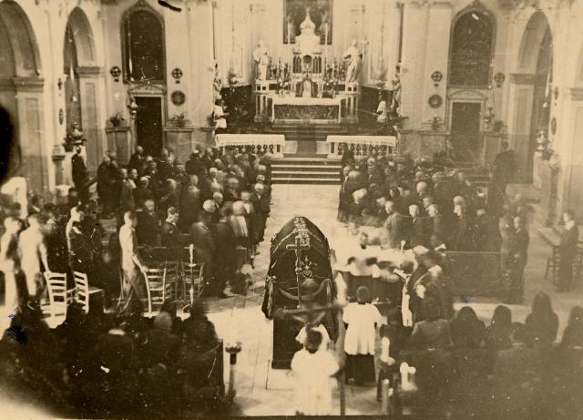 1957. Don Bortolo funeral.