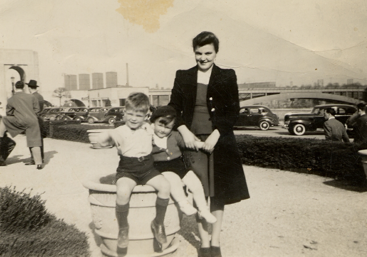 1940?. Johnny, Frankie and Mary DeLazzer.