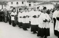 July, 1957, Fonsazo. Don Bortolo's funeral.