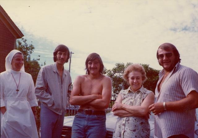 Sister Jenny, Angelo, Frankie, Liza and Peter